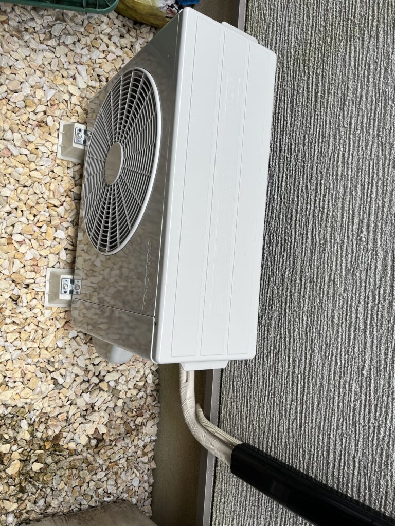玉名市で行ったエアコンの移設の写真
